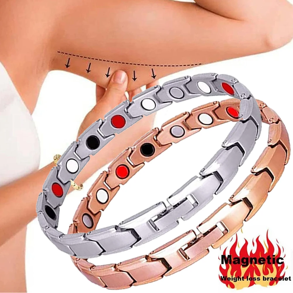 

Lymph Drainage Magnetic Bracelet Therapeutic Detox Slimming Bracelet Women Men Weight Loss Blood Circulation Magnet Bracelets