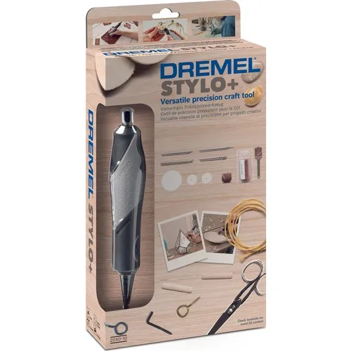 DREMEL STYLO + 10 Accessorized Advantageous Kit Hand Motor + Product Holder Original Hobby Economic Package Design New Model
DREMEL STYLO + 10 Accessorized Advantageous Kit Hand Motor + Product Holder Original Hobby Economic Package Design New Model