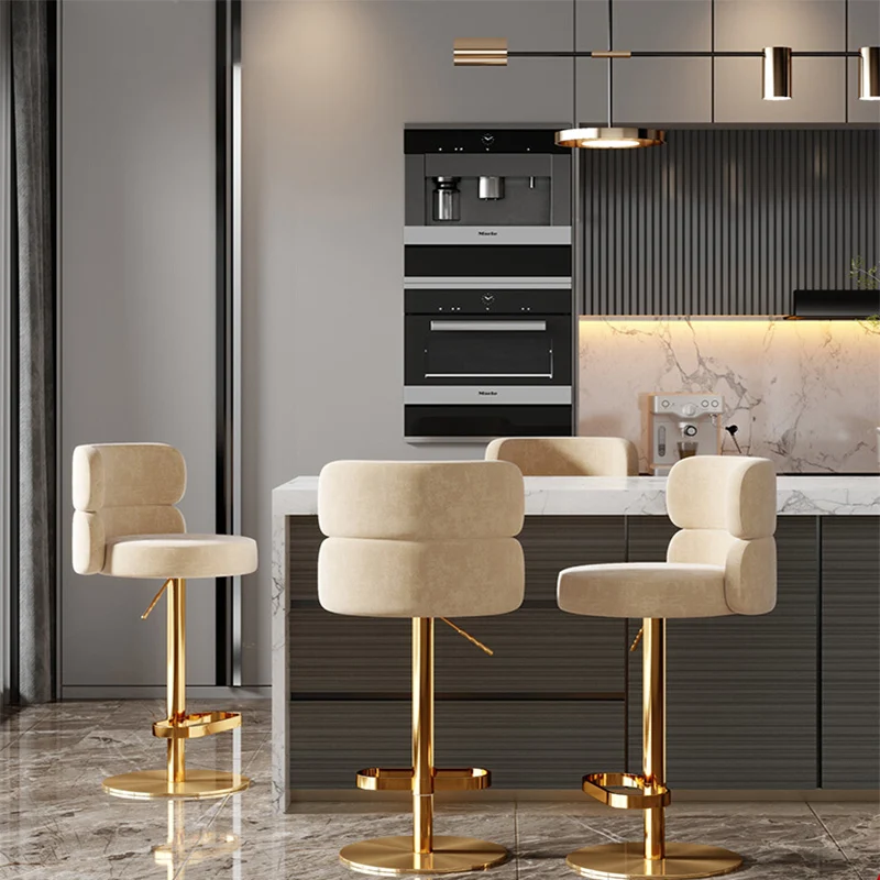 Light Luxury Nordic Bar Chair Modern Simple Bar Chair High Bar Stool Household Hotel Lifting Rotary Backrest Front Desk Chair
Light Luxury Nordic Bar Chair Modern Simple Bar Chair High Bar Stool Household Hotel Lifting Rotary Backrest Front Desk Chair
