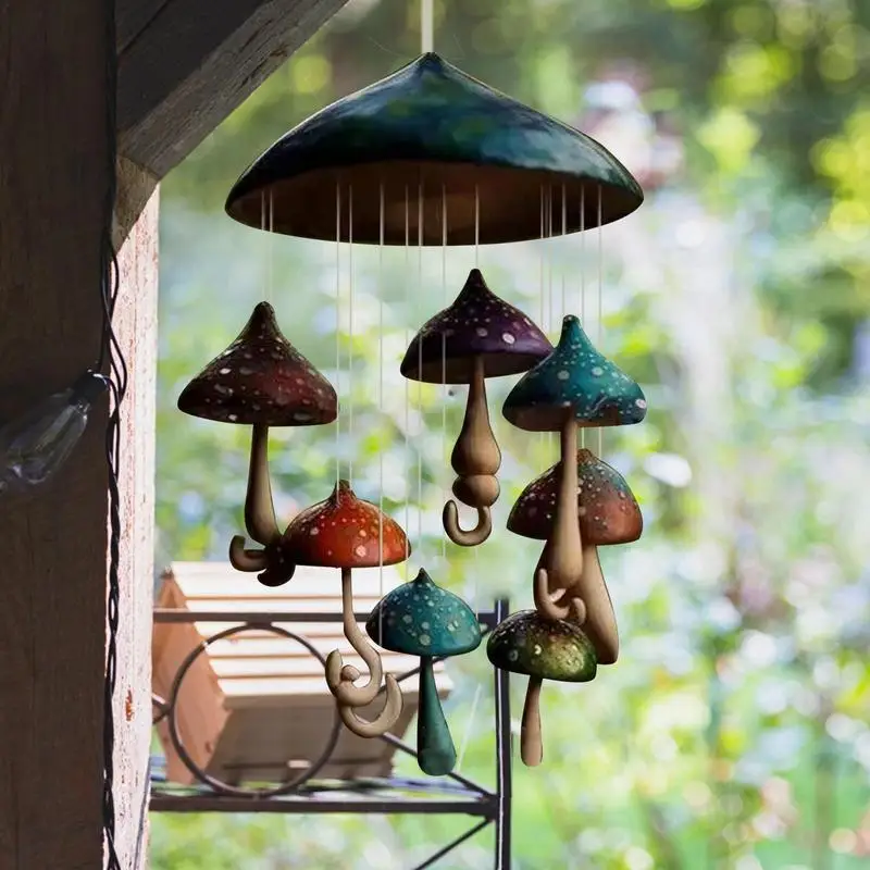 Mushroom Campanula Handmade Art Wind Chime Hanging For Outdoor Tree Branch Door Header Home Garden Decor Resin Aeolian Bells
Mushroom Campanula Handmade Art Wind Chime Hanging For Outdoor Tree Branch Door Header Home Garden Decor Resin Aeolian Bells