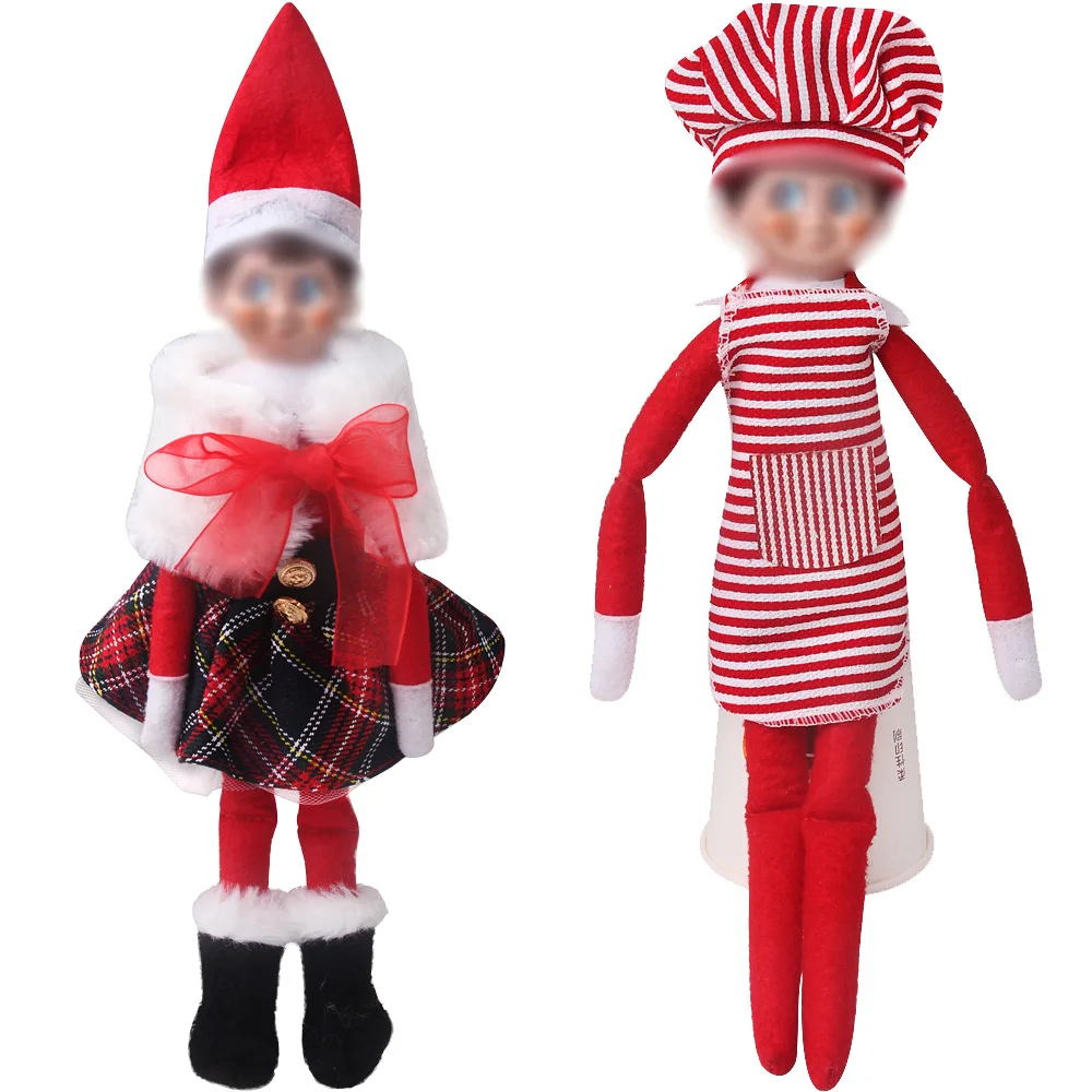 One Piece Kawaii Christmas Doll Toy Elf Striped Chef Dress Plush Shawl Skirt Lalafanfan Accessories Toy Children Gift (No Doll)
One Piece Kawaii Christmas Doll Toy Elf Striped Chef Dress Plush Shawl Skirt Lalafanfan Accessories Toy Children Gift (No Doll)
