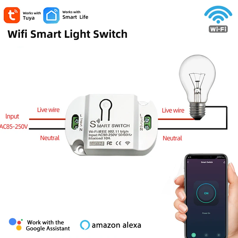 Беспроводной Wi-Fi светильник ель света Tuya Smart Life мини-модуль сделай сам с
