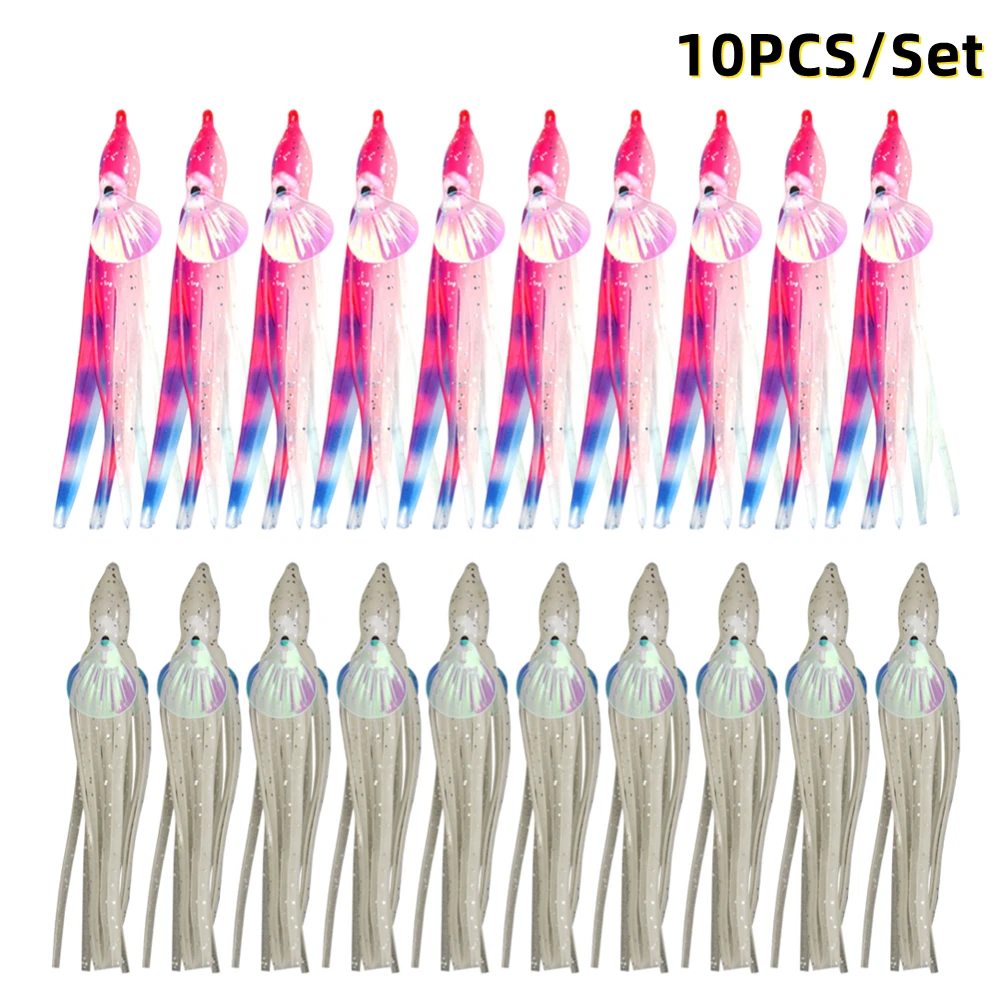 10Pcs Rubber Squid Skirts 5cm-11cm Octopus Soft Fishing Lures Tuna Sailfish Baits Bionic Fake Octopus Fishing Lures Mix Colors
10Pcs Rubber Squid Skirts 5cm-11cm Octopus Soft Fishing Lures Tuna Sailfish Baits Bionic Fake Octopus Fishing Lures Mix Colors