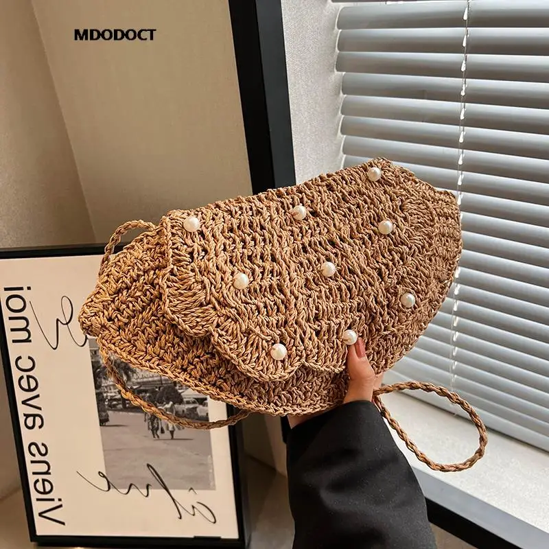 Summer Straw Small Pearl Crossbody Bags Luxury Designer Trendy Casual Shoulder For Women 2023 New Fashion Ladies Beach Handbags
Summer Straw Small Pearl Crossbody Bags Luxury Designer Trendy Casual Shoulder For Women 2023 New Fashion Ladies Beach Handbags