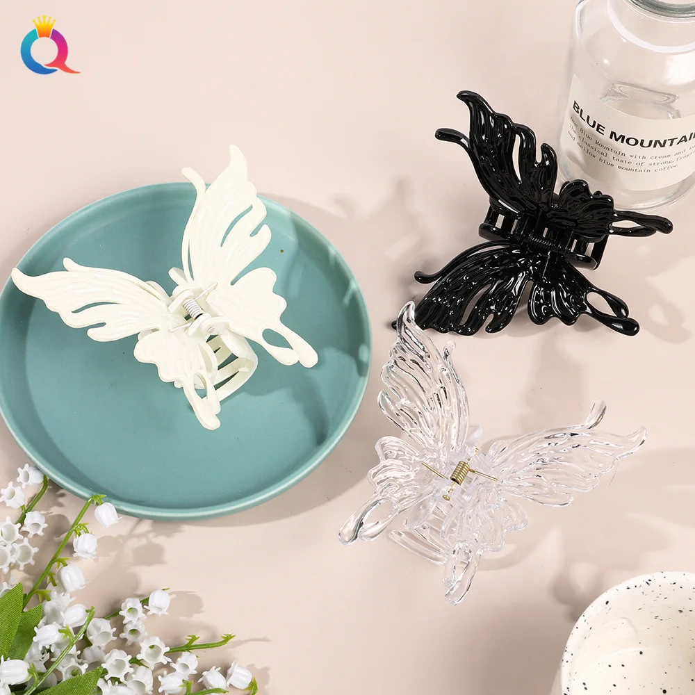 Solid Transparent Butterfly Clasp Clip Simple Large Temperament Hairpin Back Head Pan Hair Girl Cute Hair Clasp Accessories
Solid Transparent Butterfly Clasp Clip Simple Large Temperament Hairpin Back Head Pan Hair Girl Cute Hair Clasp Accessories