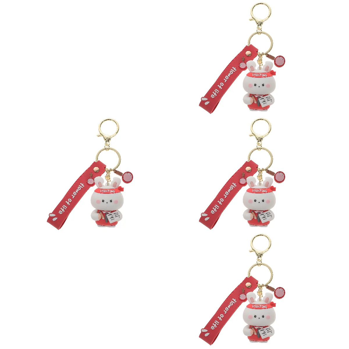 4pcs Cartoon Bunny Keychain Lovely Keychain Backpack Charm Car Key Chain for Girls
4pcs Cartoon Bunny Keychain Lovely Keychain Backpack Charm Car Key Chain for Girls