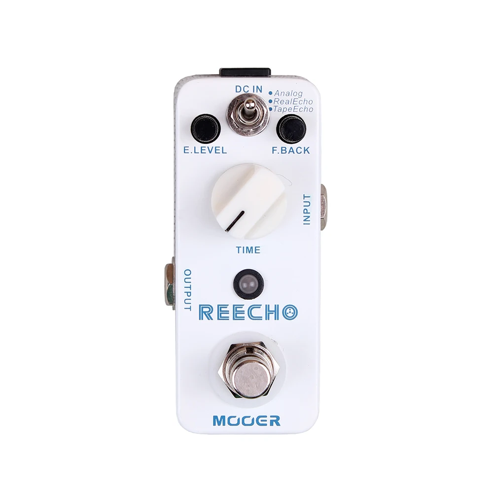MOOER Reecho Guitar Effect Pedal Digital Delay 3 Delay Modes Analog Real Echo Tape Echo for Electric Guitar Bass True Bypass
MOOER Reecho Guitar Effect Pedal Digital Delay 3 Delay Modes Analog Real Echo Tape Echo for Electric Guitar Bass True Bypass