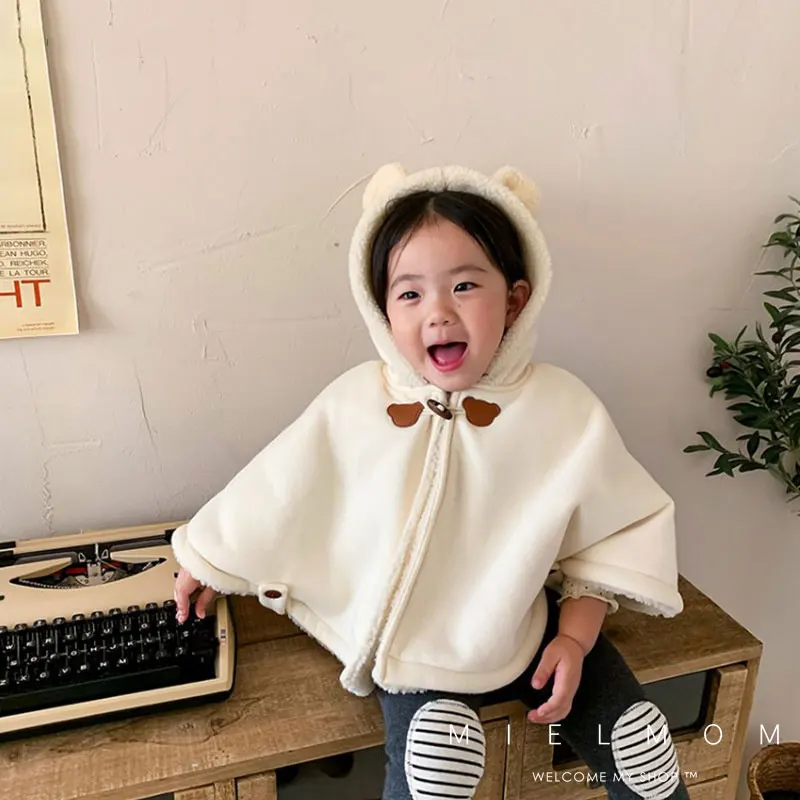 Newborn Baby Cloak Soft Cozy Pure Cotton Plus Velvet Winter Keep Warm Windproof Shawl Solid Color Lovely Bear Ears Hooded Cloak
Newborn Baby Cloak Soft Cozy Pure Cotton Plus Velvet Winter Keep Warm Windproof Shawl Solid Color Lovely Bear Ears Hooded Cloak