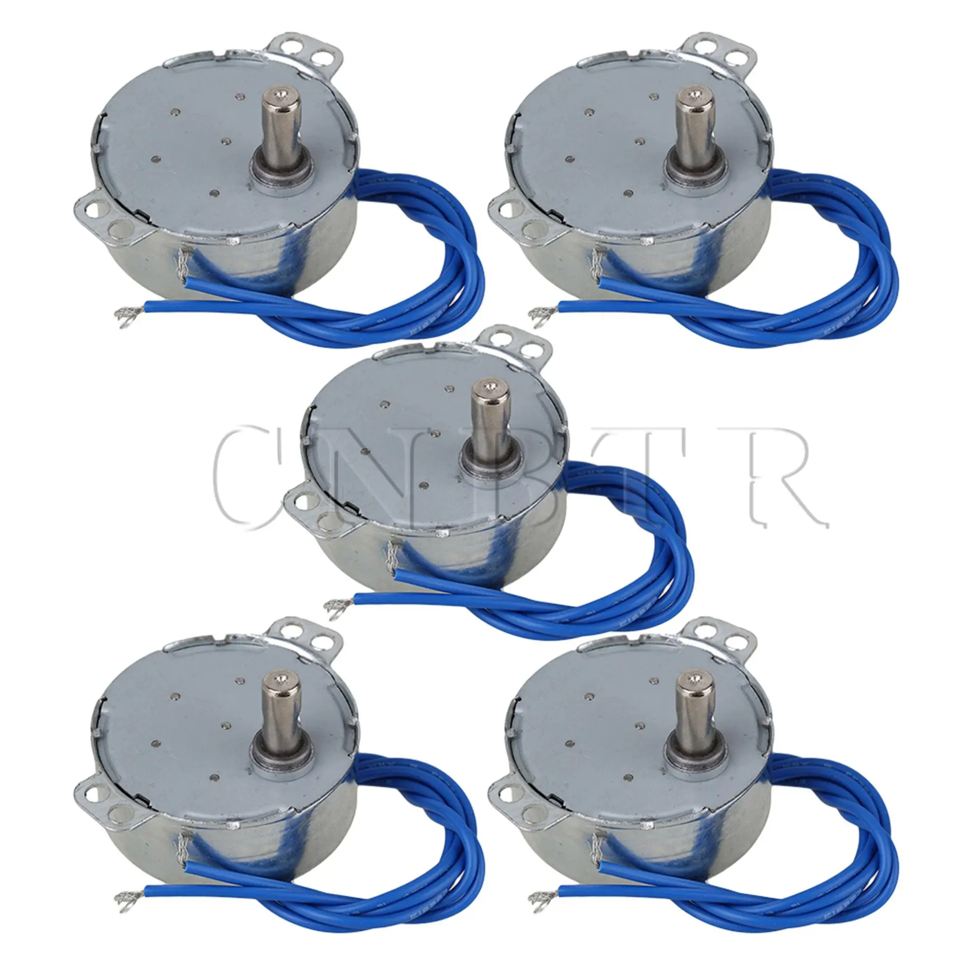 CNBTR 5 x TYC-50 AC110-127V Synchronous Motor 5-6 RPM CW/CCW 4W Torque 4KGF.CM Silver
CNBTR 5 x TYC-50 AC110-127V Synchronous Motor 5-6 RPM CW/CCW 4W Torque 4KGF.CM Silver
