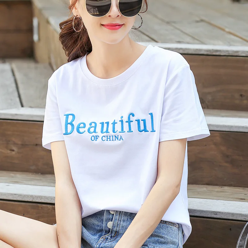2019 Summer Women Tee Shirt Tops Camisetas Mujer Print T Shirt Women Short Sleeve O Neck Loose Tshirt GRAY22
2019 Summer Women Tee Shirt Tops Camisetas Mujer Print T Shirt Women Short Sleeve O Neck Loose Tshirt GRAY22