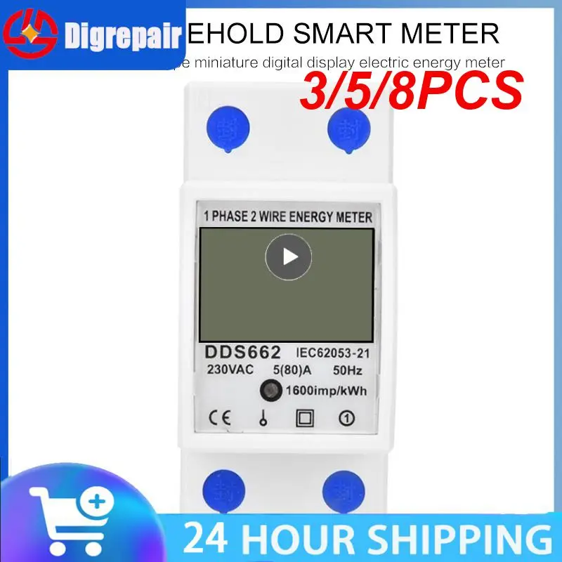 3/5/8PCS Two Wire Energy Electric Meter Lcd Digital Display Energy Meter Single Phase Wattmeter Power Consumption
3/5/8PCS Two Wire Energy Electric Meter Lcd Digital Display Energy Meter Single Phase Wattmeter Power Consumption