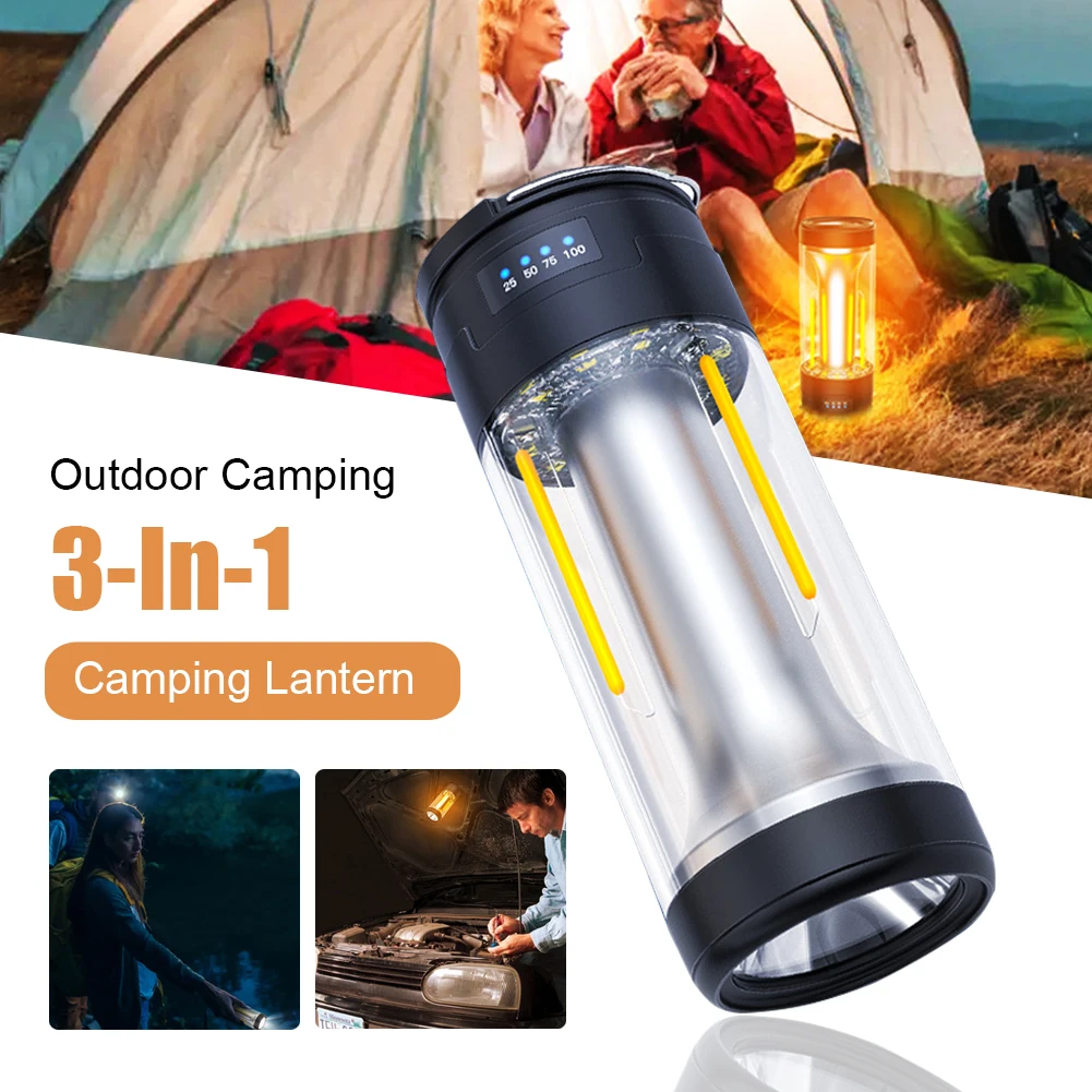 Portable Camping Light with Magnetic USB Rechargeable 4 Lighting Modes Camping Lantern Outdoor Led Flashlight Tent Camp Supplies
Portable Camping Light with Magnetic USB Rechargeable 4 Lighting Modes Camping Lantern Outdoor Led Flashlight Tent Camp Supplies