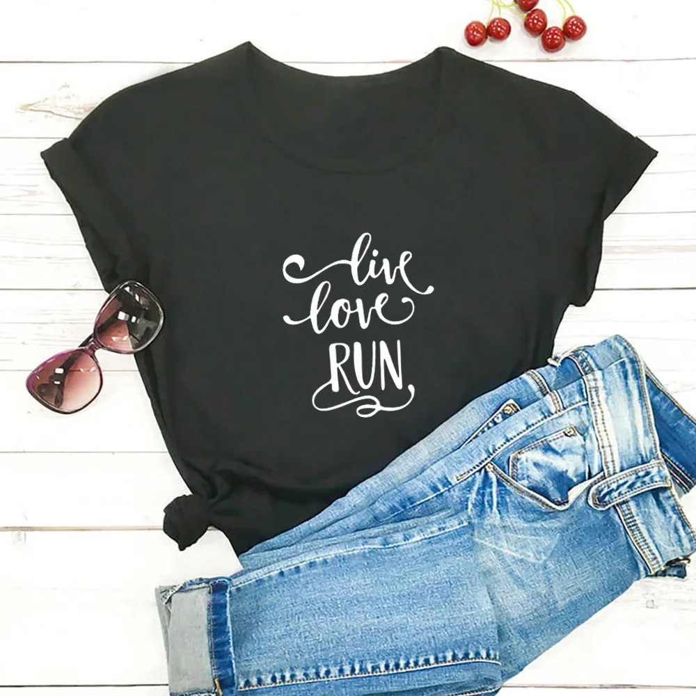 Футболка женская с забавными надписями Live Love Run, удобная рубашка с графическим принтом, удобная Удобная футболка с коротким рукавом для отдыха
Футболка женская с забавными надписями Live Love Run, удобная рубашка с графическим принтом, удобная Удобная футболка с коротким рукавом для отдыха