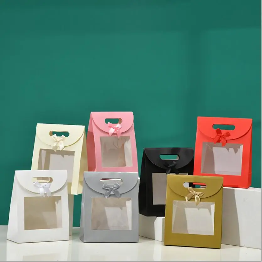 12pcs/lot New WIndow Paper Gift Bag Bow Tie Sack Craft Paper Bag Pink Black Gold Silver Wedding Candy Box
12pcs/lot New WIndow Paper Gift Bag Bow Tie Sack Craft Paper Bag Pink Black Gold Silver Wedding Candy Box