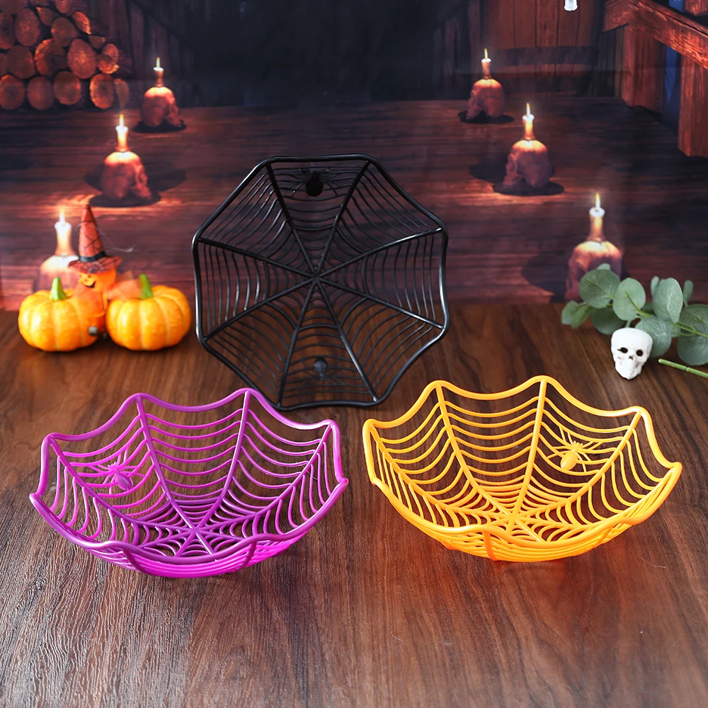 Hallowee Candy Basket Spider Web Bowl Fruit Plate Candy Biscuit Package Basket Bowl Trick or Treat Decoration Halloween Party
Hallowee Candy Basket Spider Web Bowl Fruit Plate Candy Biscuit Package Basket Bowl Trick or Treat Decoration Halloween Party