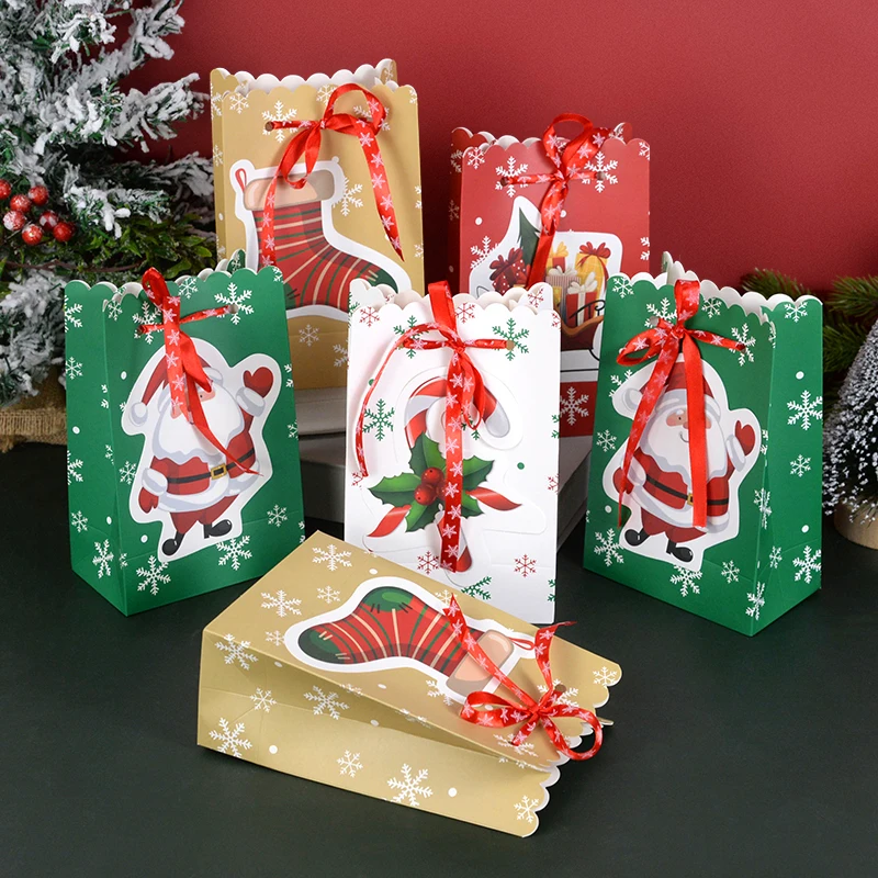4Pcs Merry Christmas Paper Gift Bags Golden Bell White Crutch Candy Biscuit Packaging Bags Christmas New Year Party Kids Favors 
4Pcs Merry Christmas Paper Gift Bags Golden Bell White Crutch Candy Biscuit Packaging Bags Christmas New Year Party Kids Favors