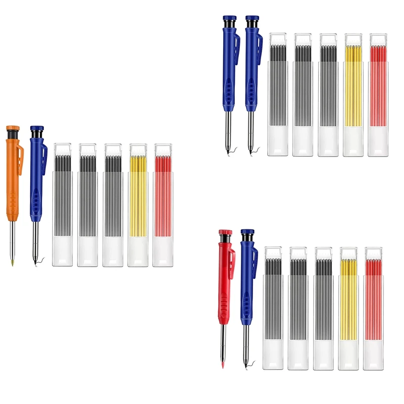 Solid Carpenter Pencil Set With 5 Boxes Mechanical Pencil For Carpenter Deep Hole Construction Pencil Set Marking Tool
Solid Carpenter Pencil Set With 5 Boxes Mechanical Pencil For Carpenter Deep Hole Construction Pencil Set Marking Tool