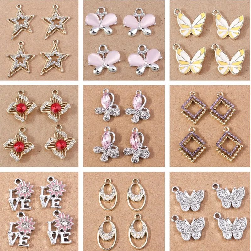 10pcs Cute Crystal Butterfly Flower Star Charms for Jewelry Making Women Fashion Drop Earrings Pendants Necklaces DIY Craft Gift
10pcs Cute Crystal Butterfly Flower Star Charms for Jewelry Making Women Fashion Drop Earrings Pendants Necklaces DIY Craft Gift