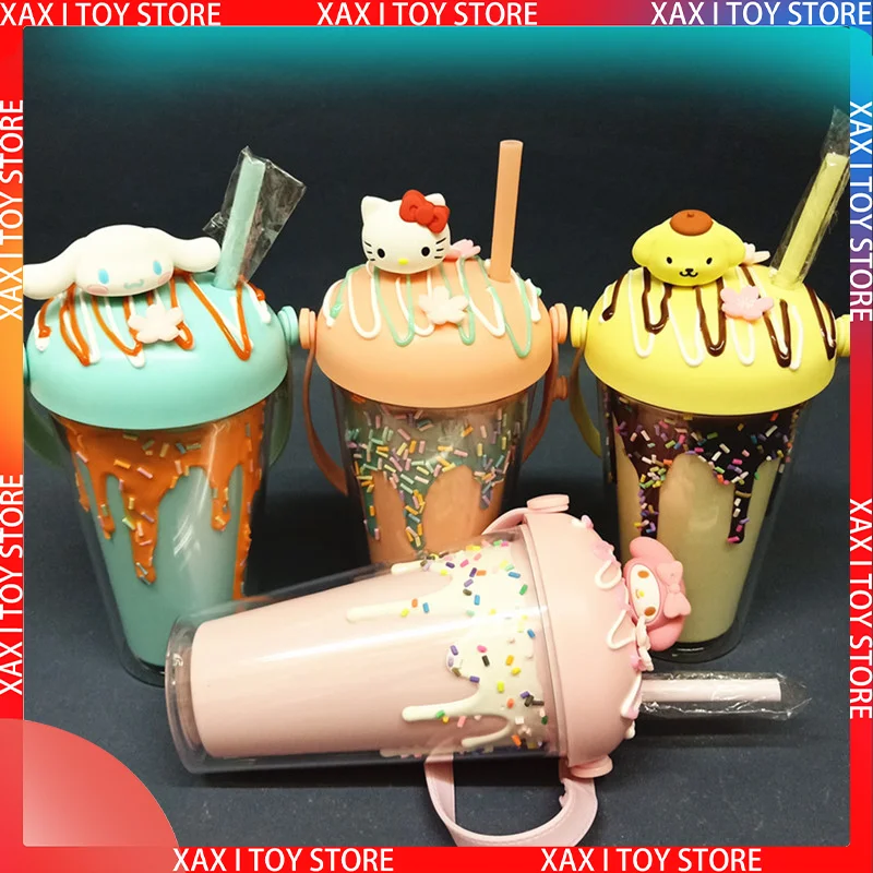 New Sanrio Hello Kitty Cinnamoroll Drink Cup Water Bottle My Melody Kawaii Girl Heart Ins 450ml High Capacity For Casual Travel 
New Sanrio Hello Kitty Cinnamoroll Drink Cup Water Bottle My Melody Kawaii Girl Heart Ins 450ml High Capacity For Casual Travel