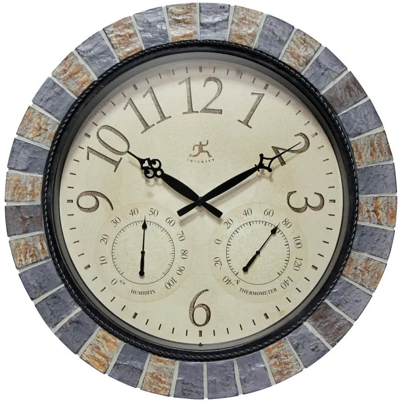 II Indoor/Outdoor Circle Natural Multicolor Analog Display 18-inch Wall Clock
II Indoor/Outdoor Circle Natural Multicolor Analog Display 18-inch Wall Clock