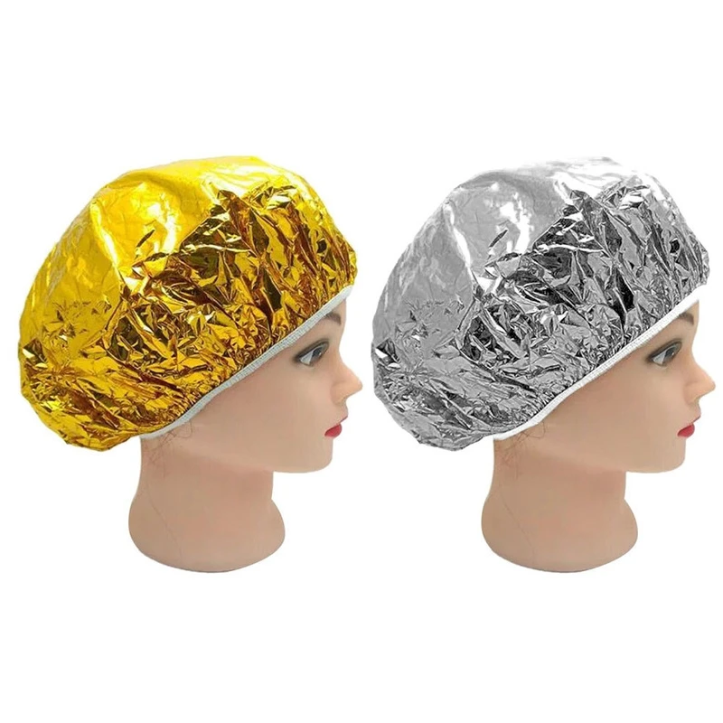 Shower Cap Heat Insulation Aluminum Foil Hat Elastic Bathing Cap For Women Hair Salon Bathroom
Shower Cap Heat Insulation Aluminum Foil Hat Elastic Bathing Cap For Women Hair Salon Bathroom