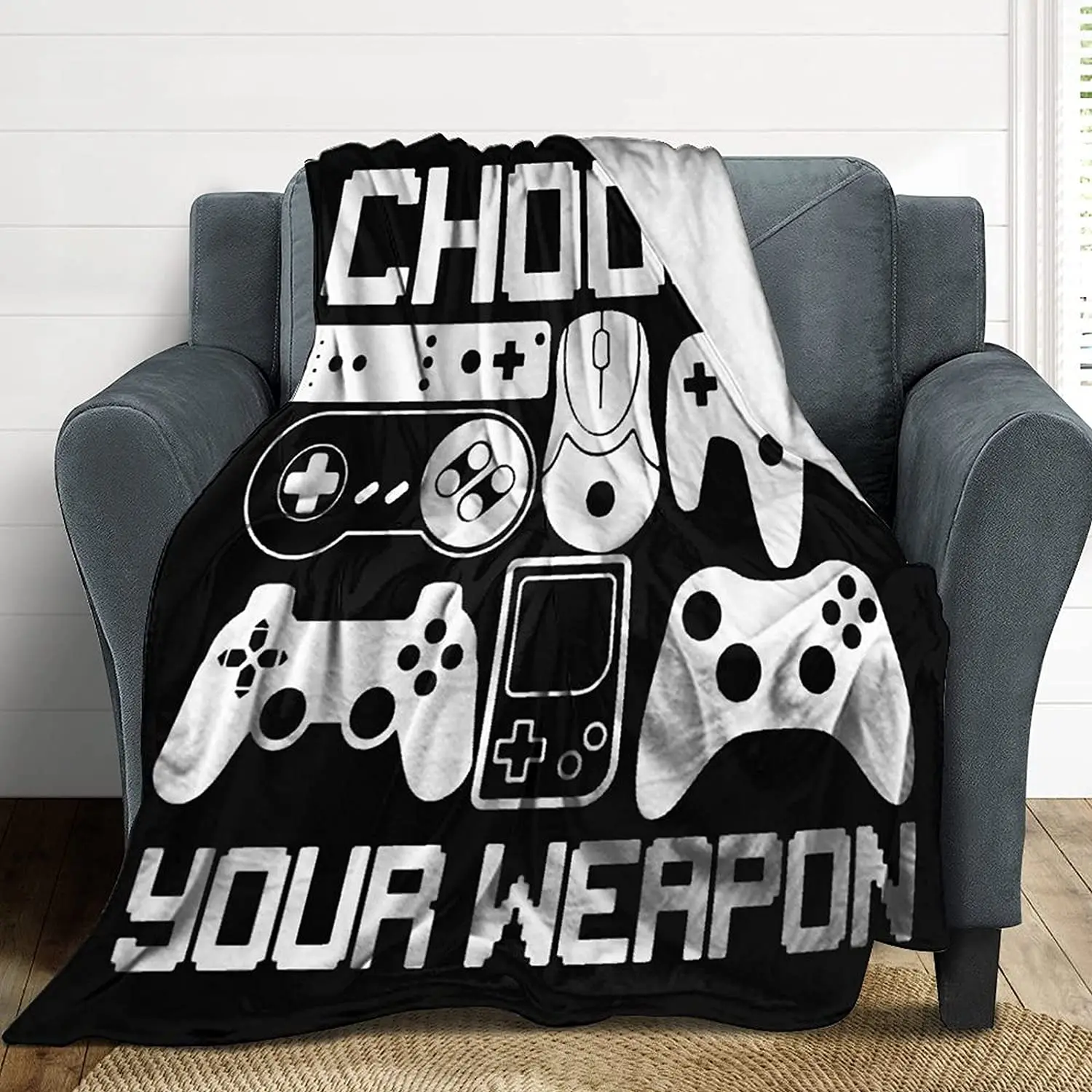 Gamer Gifts Throw Blanket Video Game Gaming Room Decor Funny Gaming Gifts for Men Boys Teen Girls
Gamer Gifts Throw Blanket Video Game Gaming Room Decor Funny Gaming Gifts for Men Boys Teen Girls