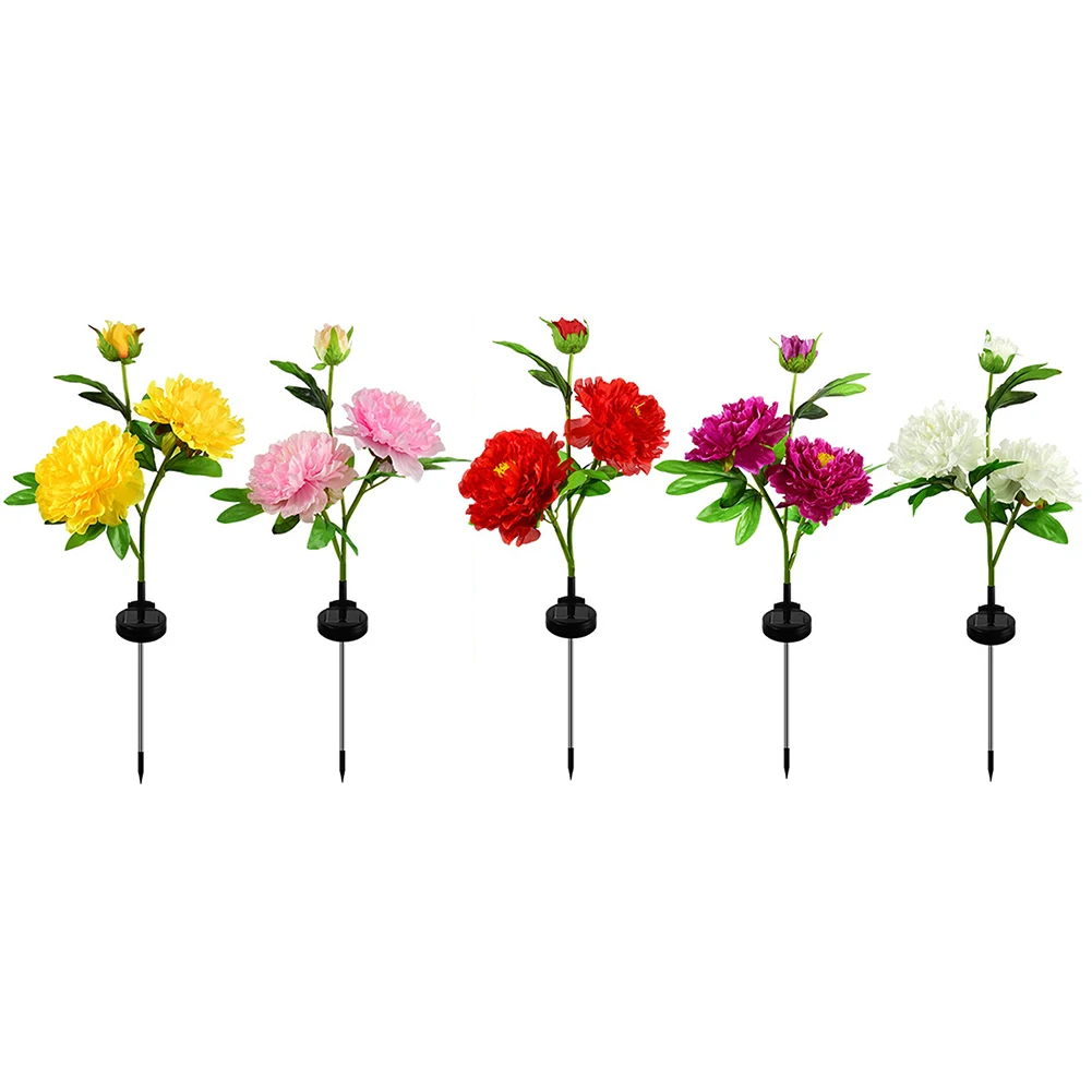Solar LED Peony Light 3 Heads Flower Waterproof Outdoor Patio Garden Lawn Path Yard Landscape Pathway Decoration Lamps
Solar LED Peony Light 3 Heads Flower Waterproof Outdoor Patio Garden Lawn Path Yard Landscape Pathway Decoration Lamps