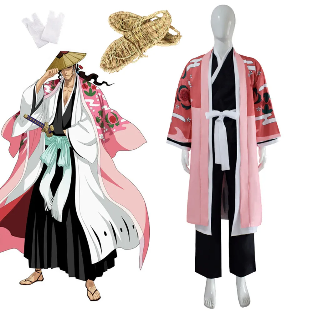 Anime Bleach Kyouraku Shunsui Cosplay Costume 8th Division Captain Uniform Clothes
Anime Bleach Kyouraku Shunsui Cosplay Costume 8th Division Captain Uniform Clothes