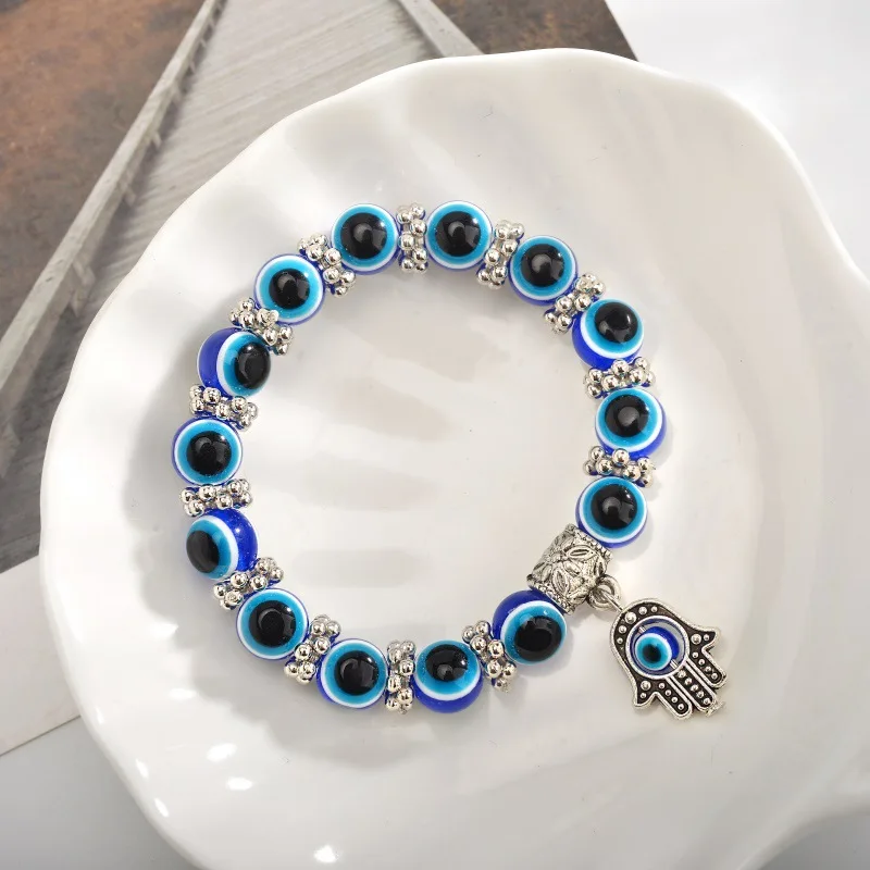 WANGAIYAO new fashion temperament retro blue eye beads Fatima's hand bracelet wild evil eye bracelet bracelet anniversary gift j
WANGAIYAO new fashion temperament retro blue eye beads Fatima's hand bracelet wild evil eye bracelet bracelet anniversary gift j