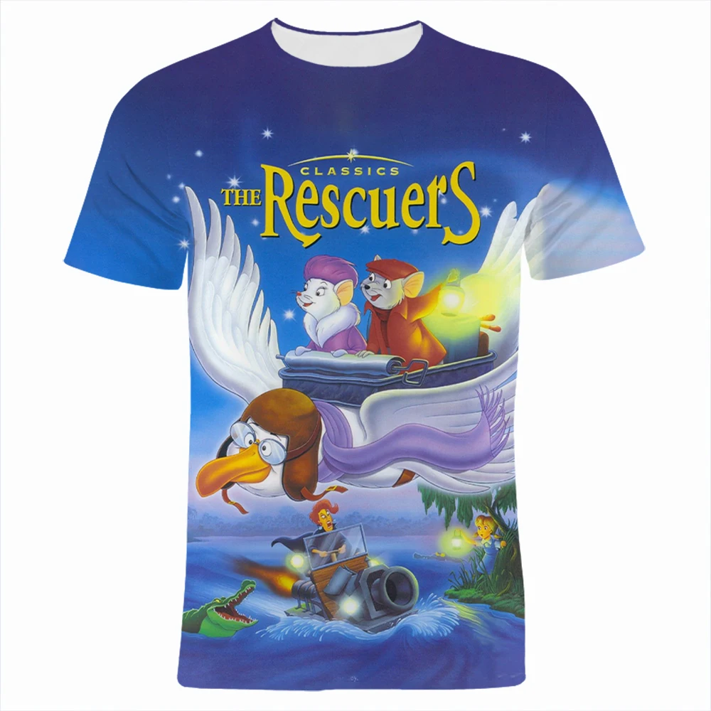 Disney The Rescuers Men's Fashion Summer Men's T-Shirt Cartoon Anime 3D Printed T-Shirt
Disney The Rescuers Men's Fashion Summer Men's T-Shirt Cartoon Anime 3D Printed T-Shirt
