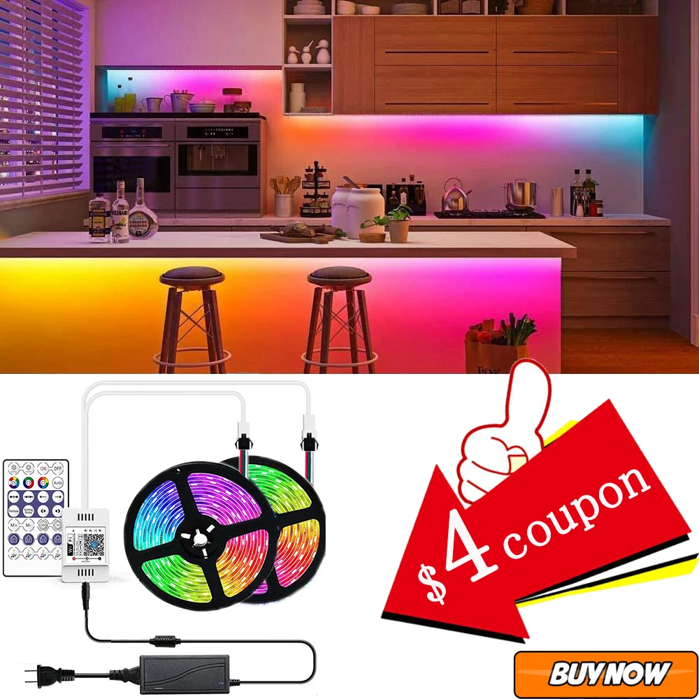 Пиксельная RGB Светодиодная лента WS2812B, Управление по Wi-Fi/Удаленный двойной выход Magic Home, умный голосовой контроллер Alexa, 5 в постоянного тока, к...
Пиксельная RGB Светодиодная лента WS2812B, Управление по Wi-Fi/Удаленный двойной выход Magic Home, умный голосовой контроллер Alexa, 5 в постоянного тока, к...