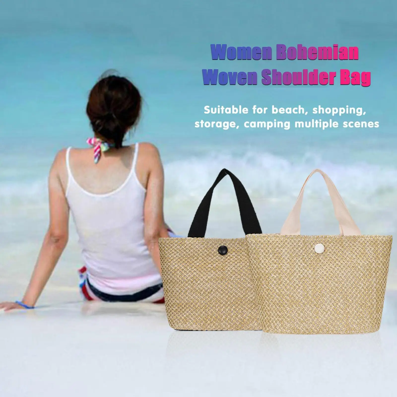 Summer Beach Straw Shoulder Messenger Bag Women Bohemian Woven Rattan Bucket Shoulder Handbag Handmade Crossbody Bags For Women
Summer Beach Straw Shoulder Messenger Bag Women Bohemian Woven Rattan Bucket Shoulder Handbag Handmade Crossbody Bags For Women