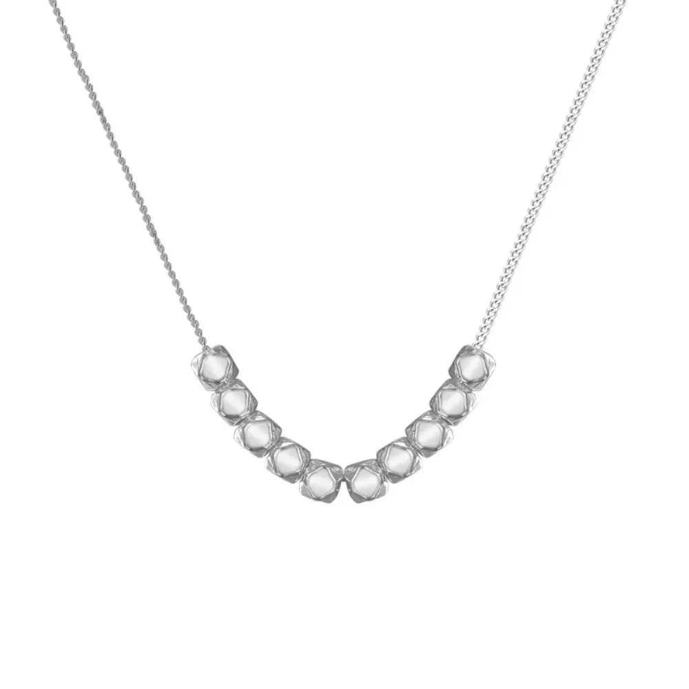 New in 925 Sterling Silver Necklace for Women Men Chains High Quality Original Jewelryr Square Clavicle Lucky Beads Pendant
New in 925 Sterling Silver Necklace for Women Men Chains High Quality Original Jewelryr Square Clavicle Lucky Beads Pendant