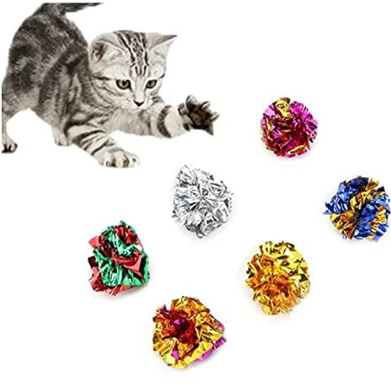 YANZAI 10pcs Dog & Cat Crinkle Ball Toy Mylar Crinkle Balls for Indoor Cats Kitten Playing Interactive Sound Shiny Pet Toy
YANZAI 10pcs Dog & Cat Crinkle Ball Toy Mylar Crinkle Balls for Indoor Cats Kitten Playing Interactive Sound Shiny Pet Toy