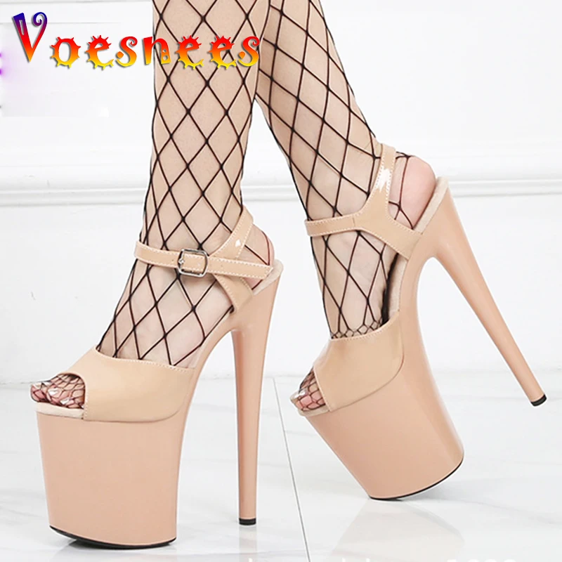 Nude women's shoes super-high heel Matte Suede Insole 20cm Platform Sandals Stiletto Heels Sexy Women Pole Dancing Shoes Size 43
Nude women's shoes super-high heel Matte Suede Insole 20cm Platform Sandals Stiletto Heels Sexy Women Pole Dancing Shoes Size 43