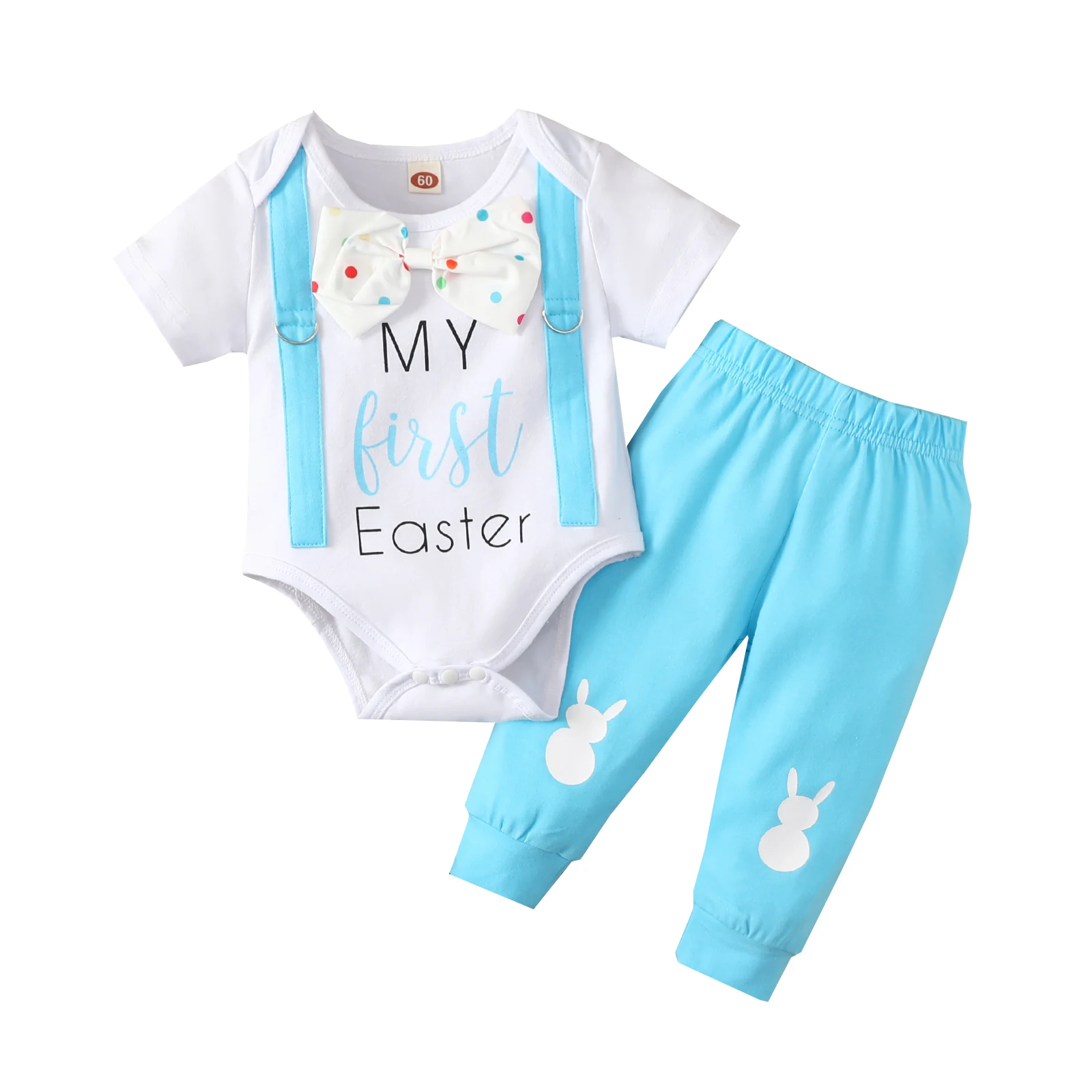 Toddler Baby Clothing Pants Suit Short Sleeve Round Neck Buttons My 1st Easter Bodysuit Casual Loose Summer Jogger Trousers
Toddler Baby Clothing Pants Suit Short Sleeve Round Neck Buttons My 1st Easter Bodysuit Casual Loose Summer Jogger Trousers