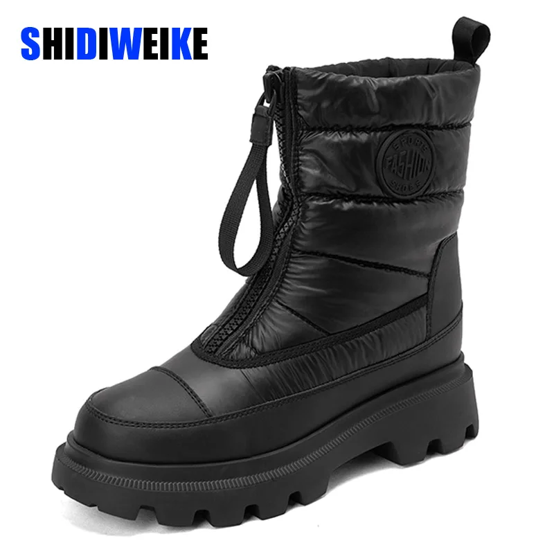 Warm Casual Women Mid Calf Boots Winter Fashion Shoes Woman Platforms Wool Genuine Leather Snow Boot Size 35-41 AD2792
Warm Casual Women Mid Calf Boots Winter Fashion Shoes Woman Platforms Wool Genuine Leather Snow Boot Size 35-41 AD2792