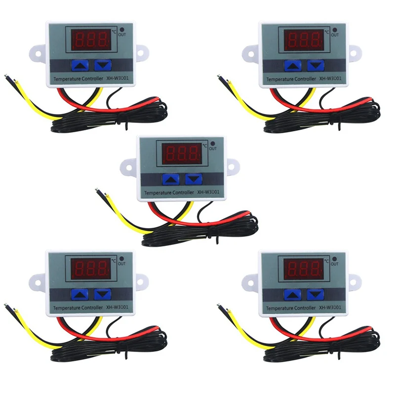 5Pcs 110-220V Ac Digital Led Temperature Controller Xh-W3001 For Incubator Cooling Heating Switch Thermostat Ntc Sensor
5Pcs 110-220V Ac Digital Led Temperature Controller Xh-W3001 For Incubator Cooling Heating Switch Thermostat Ntc Sensor