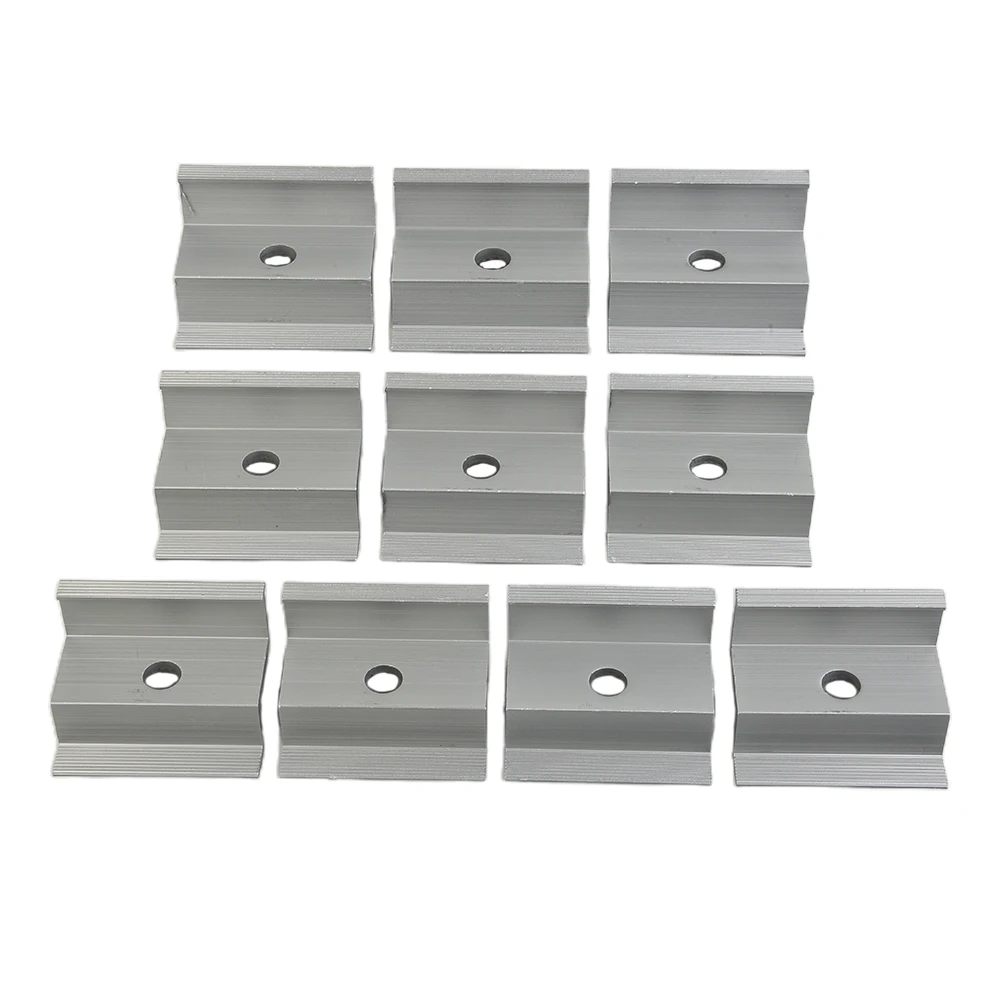 10pcs PV Solar End Clamp Adjustable Solar Panel Bracket Clamp Photovoltaic Support For Solar Panel System Mounting Rail Access
10pcs PV Solar End Clamp Adjustable Solar Panel Bracket Clamp Photovoltaic Support For Solar Panel System Mounting Rail Access