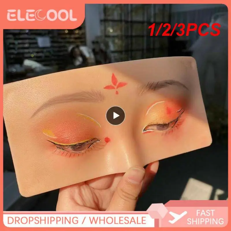 

1/2/3PCS Premium 5D Eyebrow Tattoo Practice Skin Eye Makeup Training Skin Silicone Practice Pad for Makeup Beauty Academy