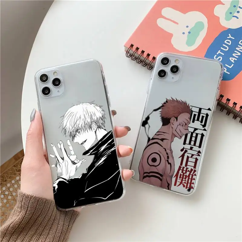 Jujutsu Kaisen japan Anime Phone Case Transparent soft For iphone 12 11 13 7 8 6 s plus x xs xr pro max mini
Jujutsu Kaisen japan Anime Phone Case Transparent soft For iphone 12 11 13 7 8 6 s plus x xs xr pro max mini