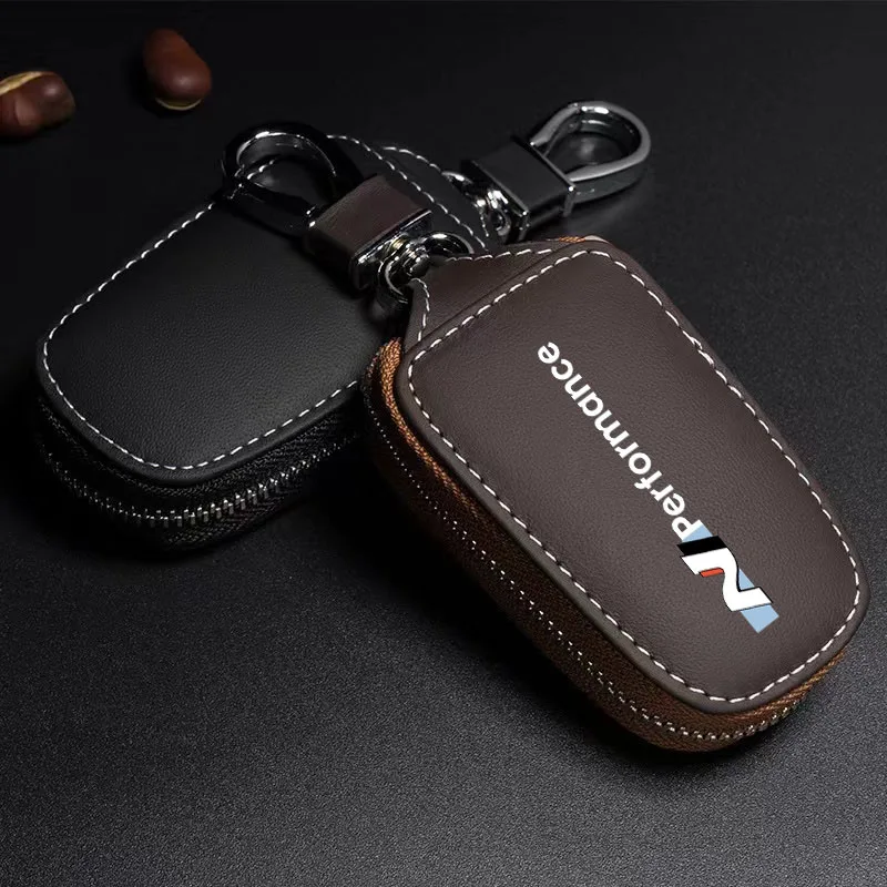 Leather Car Key Case Folding Remote Control Zipper Keychain for N Performance Sonata N I30 Shell Protector Cover Auto Accessory
Leather Car Key Case Folding Remote Control Zipper Keychain for N Performance Sonata N I30 Shell Protector Cover Auto Accessory