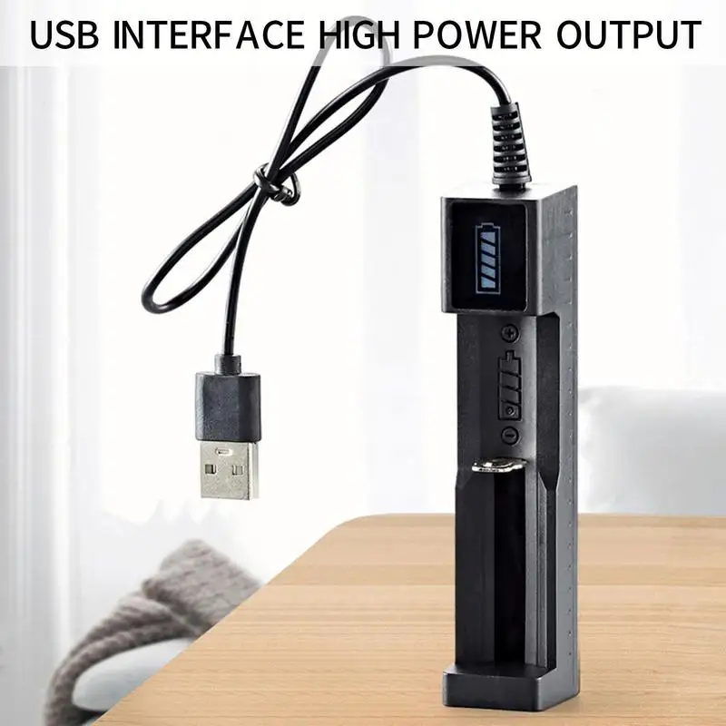 18650 Battery Charger Universal Lithium Universal 1 Slot Battery USB Smart Charger Suitable For Li-ion Batteries 10440 14330
18650 Battery Charger Universal Lithium Universal 1 Slot Battery USB Smart Charger Suitable For Li-ion Batteries 10440 14330
