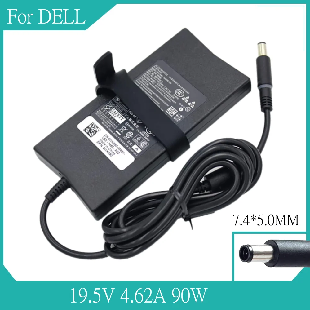 

AC Laptop Adapter Charger 90W 19.5V 4.62A for Dell Inspiron 15R N5110 N5010 17R N7010, Vostro V131 P61G001 15- 5557 Power Supply