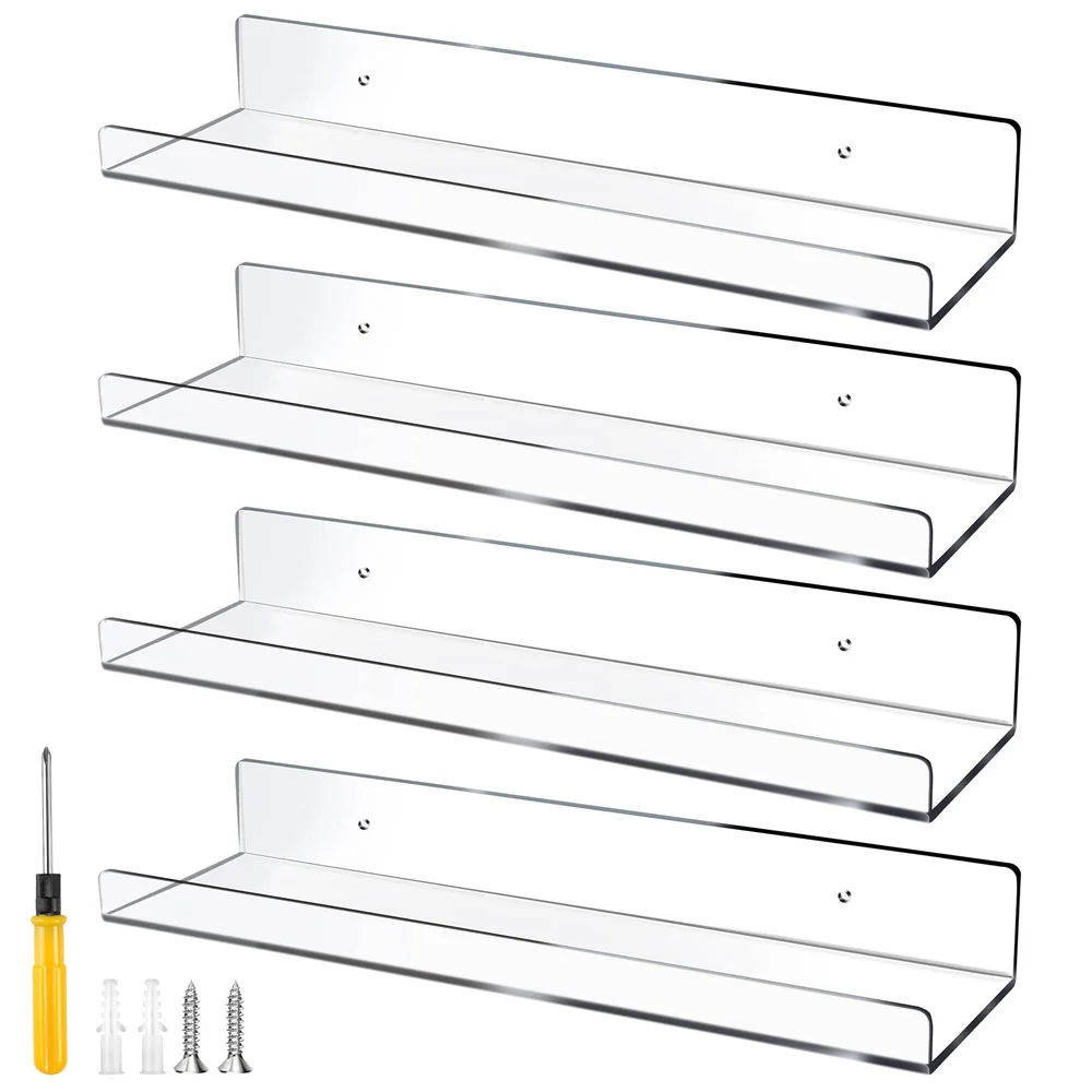 Floating Shelves Clear Acrylic Shelves Invisible Floating Wall Ledge Thick Shelves Wall Mounted Bathroom Kitchen Organizer
Floating Shelves Clear Acrylic Shelves Invisible Floating Wall Ledge Thick Shelves Wall Mounted Bathroom Kitchen Organizer