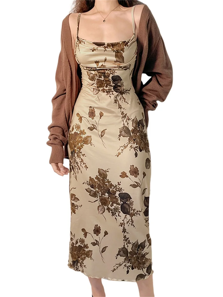 Vestido largo con tirantes delgados y espalda descubierta para mujer Y2k Hollwo Out sin mangas floral vestido largo para
Vestido largo con tirantes delgados y espalda descubierta para mujer Y2k Hollwo Out sin mangas floral vestido largo para