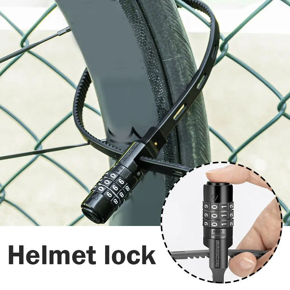 Portable Anti-theft Lock Password Cable Tie Lock ROCKBROS Motorcycle Password Electric Scooter Lock 3-digit Bicycle Helmet Z8P2
Portable Anti-theft Lock Password Cable Tie Lock ROCKBROS Motorcycle Password Electric Scooter Lock 3-digit Bicycle Helmet Z8P2