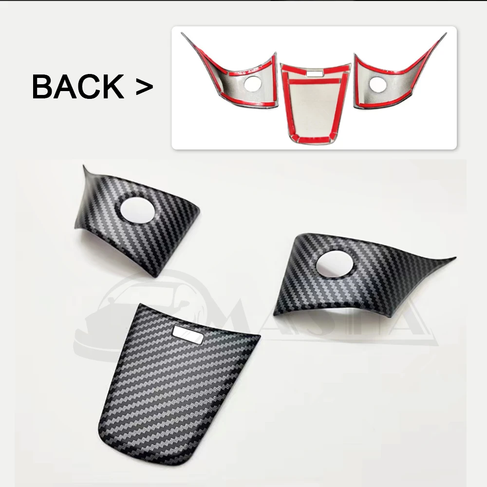 3PCS Carbon Fiber For Tesla Model 3 Model Y Car Steering Wheel Trim Sticker Cover Frame Interior Modification Styling Accessorie
3PCS Carbon Fiber For Tesla Model 3 Model Y Car Steering Wheel Trim Sticker Cover Frame Interior Modification Styling Accessorie