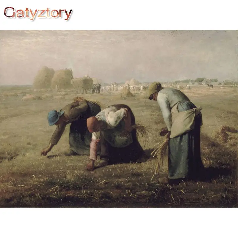 GATYZTORY Harvesting Rice Oil Picture By Numbers Kits Handmade Unique Gift 40x50cm Frame Canvas Home Living Room Decor Photo
GATYZTORY Harvesting Rice Oil Picture By Numbers Kits Handmade Unique Gift 40x50cm Frame Canvas Home Living Room Decor Photo