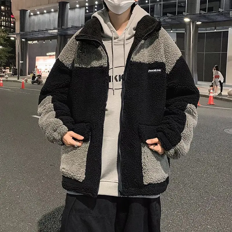 Куртка YASUGUOJI Harajuku на молнии из овечьей шерсти, Мужская Уличная одежда, модное лоскутное зимнее пальто с подкладкой, свободная куртка, Мужская верхняя одежда, топы
Куртка YASUGUOJI Harajuku на молнии из овечьей шерсти, Мужская Уличная одежда, модное лоскутное зимнее пальто с подкладкой, свободная куртка, Мужская верхняя одежда, топы